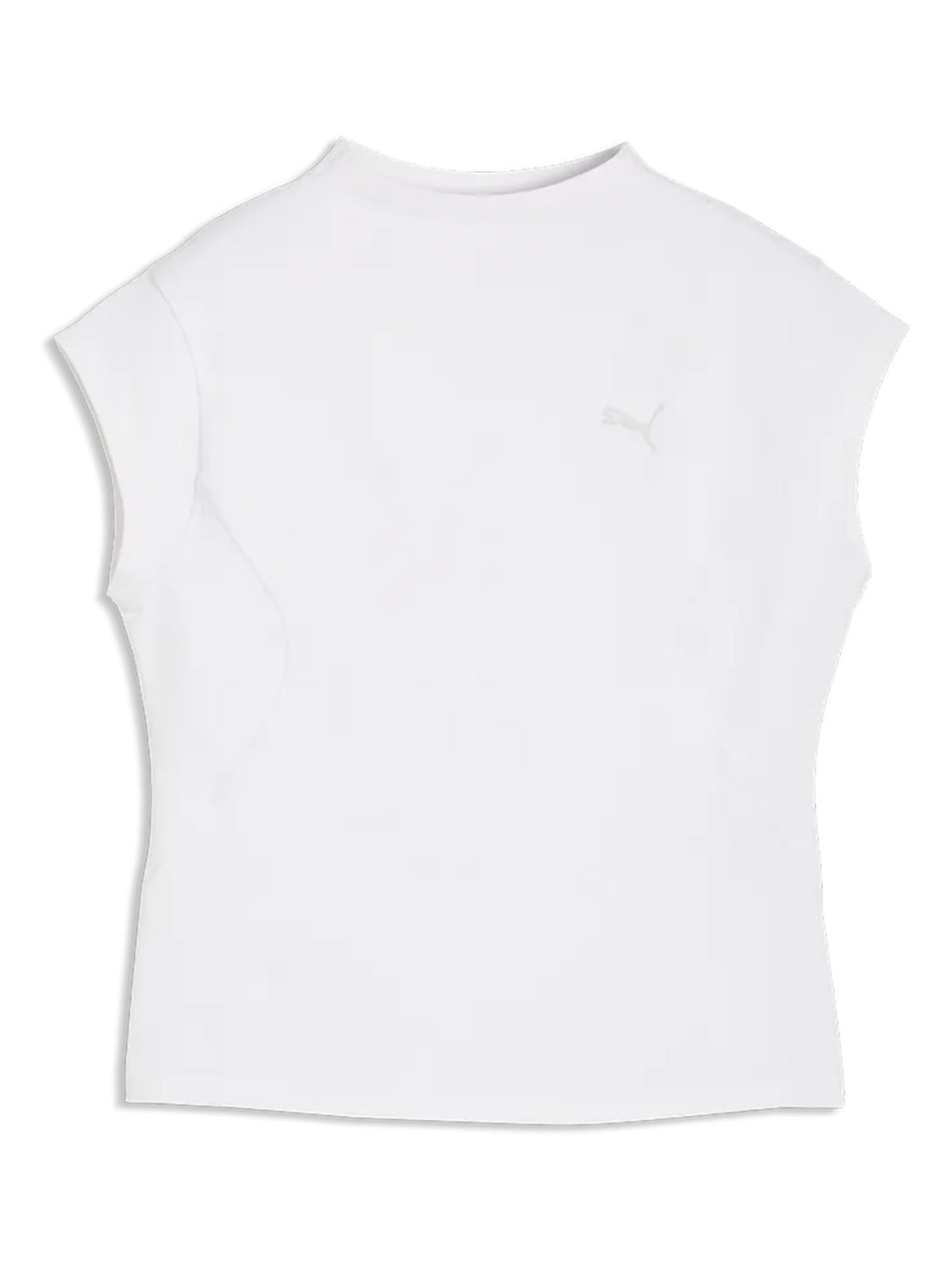 T-shirt Puma PUMATECH SENSE donna in cotone tecnico bianca