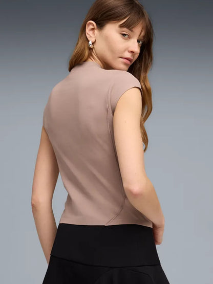 Puma Pumatech Sense, t-shirt tecnica donna viola in cotone
