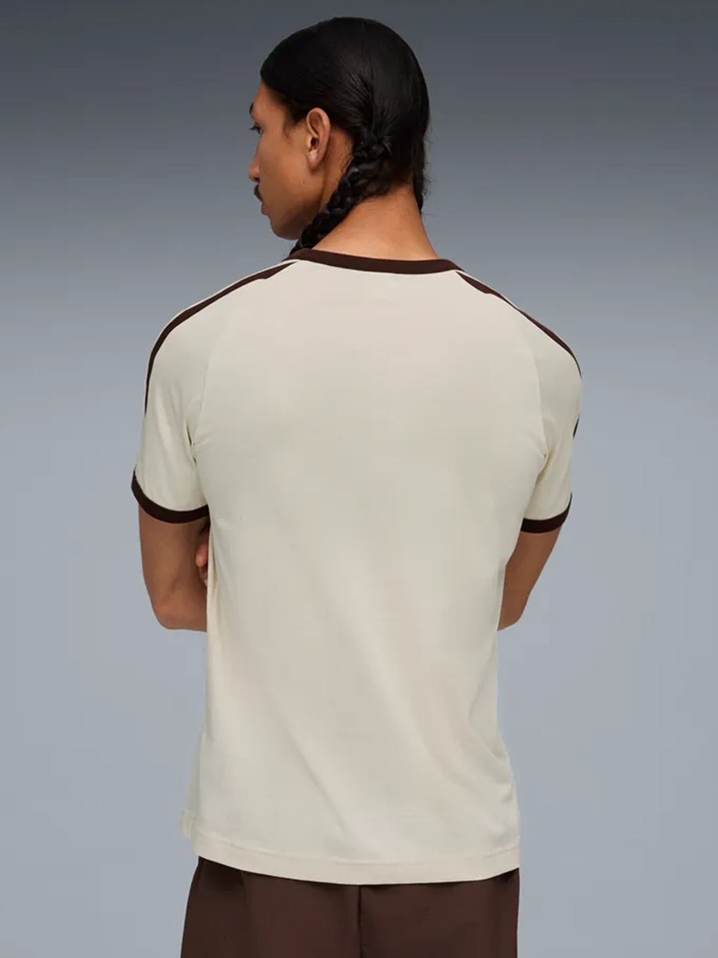 T-shirt Puma T7 Big Cat uomo beige dallo stile casual