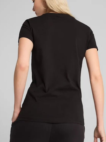 T-shirt Essentials Small No. 1 Logo casual donna in nero
