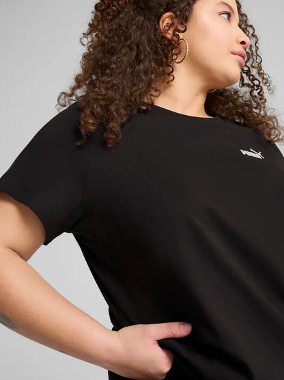 T-shirt Essentials Small No. 1 Logo casual donna in nero