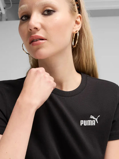 T-shirt Essentials Small No. 1 Logo casual donna in nero