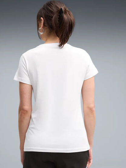 T-shirt Puma Essentials Small No.1 Logo donna bianca