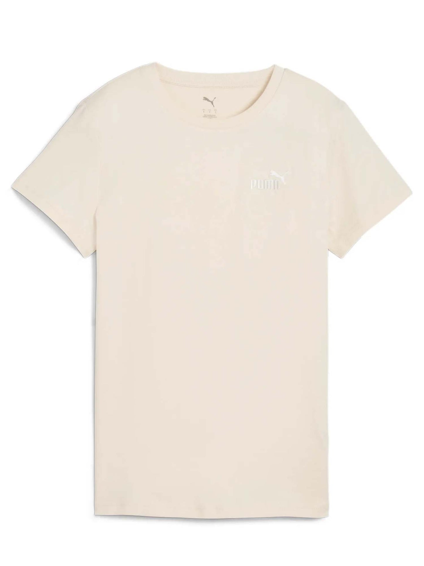 T-SHIRT GIROCOLLO PUMA DA DONNA PANNA