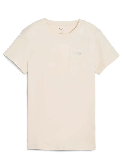 T-SHIRT GIROCOLLO PUMA DA DONNA PANNA