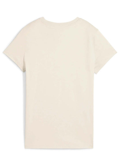 T-SHIRT GIROCOLLO PUMA DA DONNA PANNA