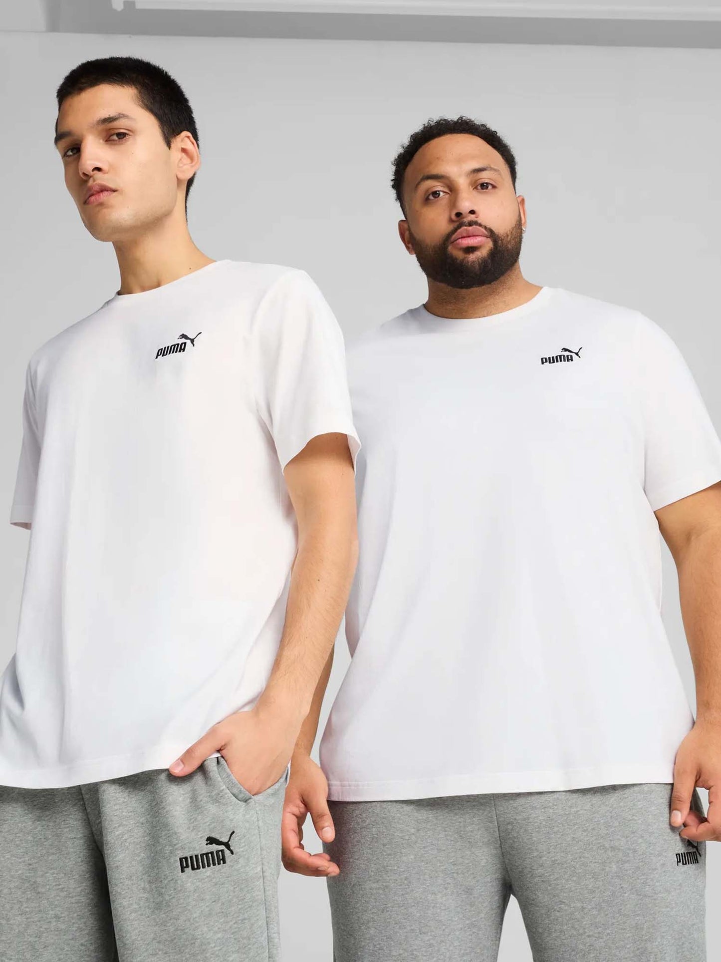 T-SHIRT ESSENTIAL SMALL PUMA UOMO BIANCO