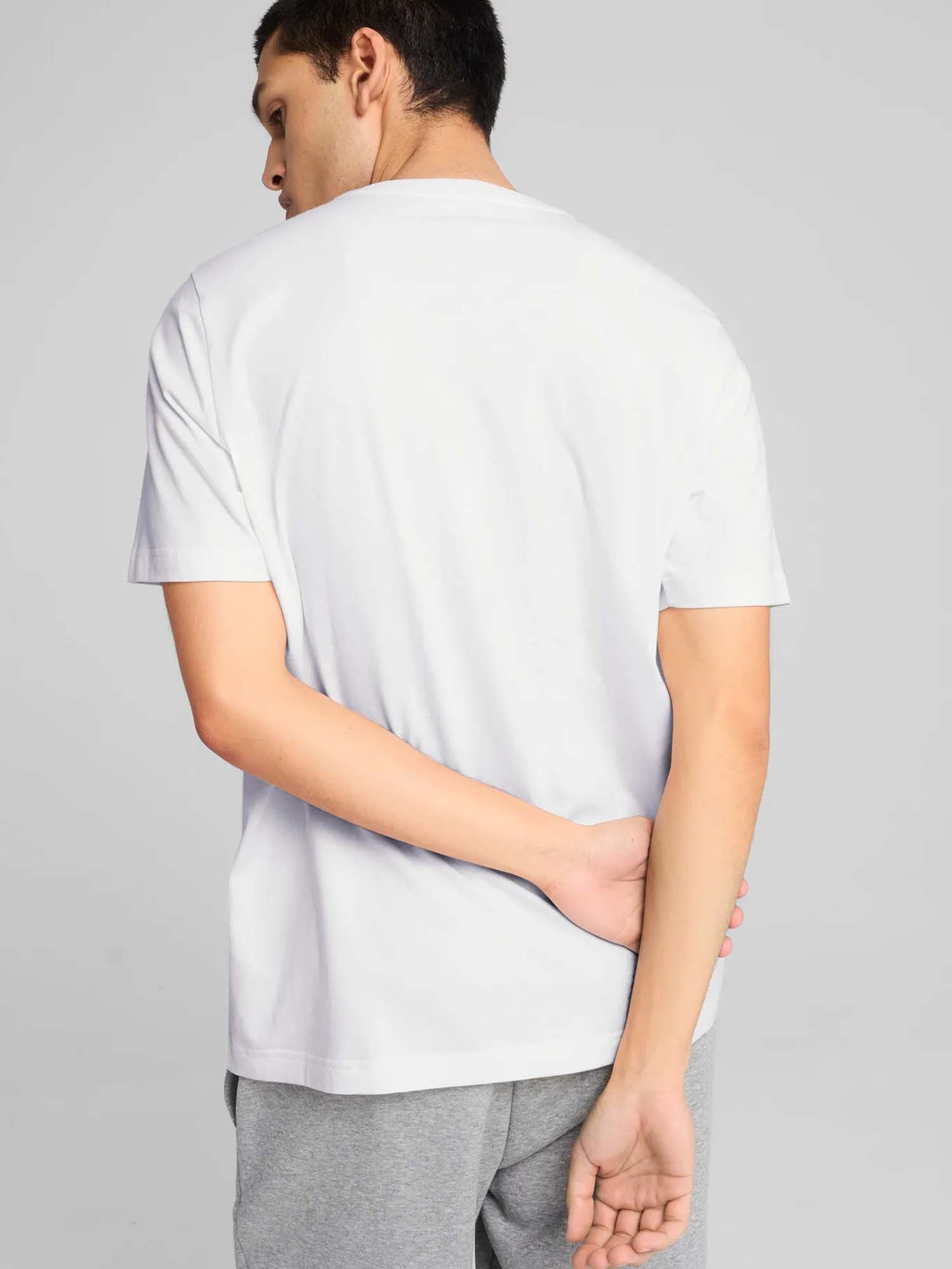 T-SHIRT ESSENTIAL SMALL PUMA UOMO BIANCO