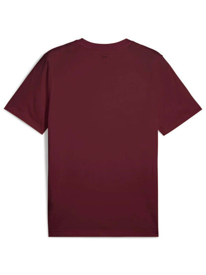T-SHIRT GIROCOLLO PUMA DA UOMO BORDEAUX