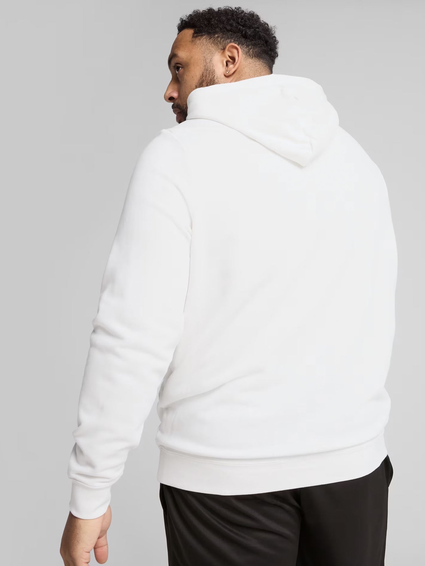 FELPA CON CAPPUCCIO PUMA UOMO BIANCO