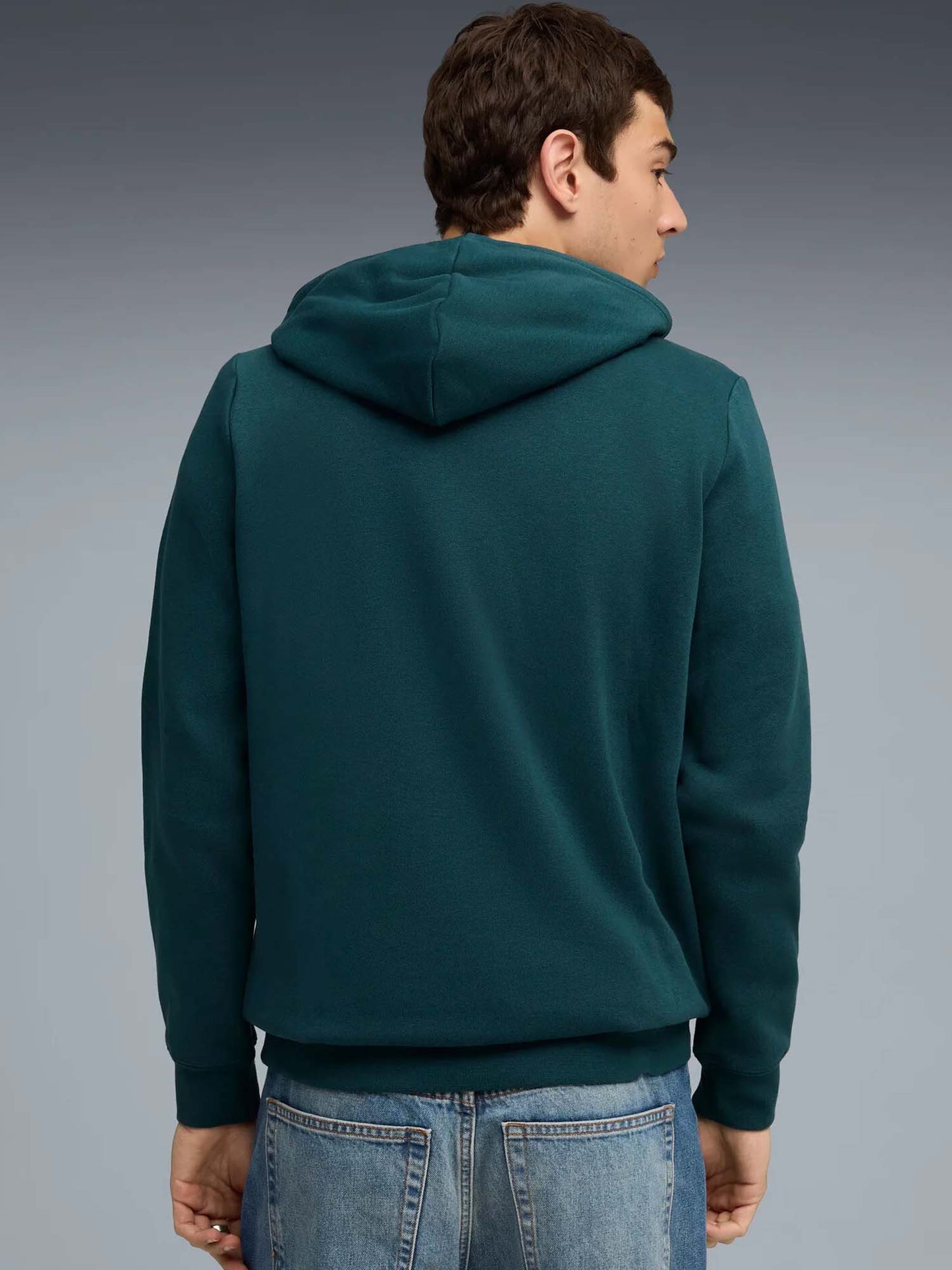 FELPA CON CAPPUCCIO PUMA DA UOMO PINO