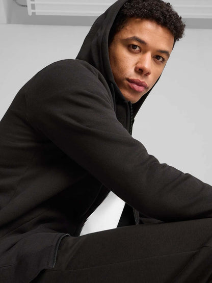 FELPA FULL ZIP PUMA DA UOMO NERO