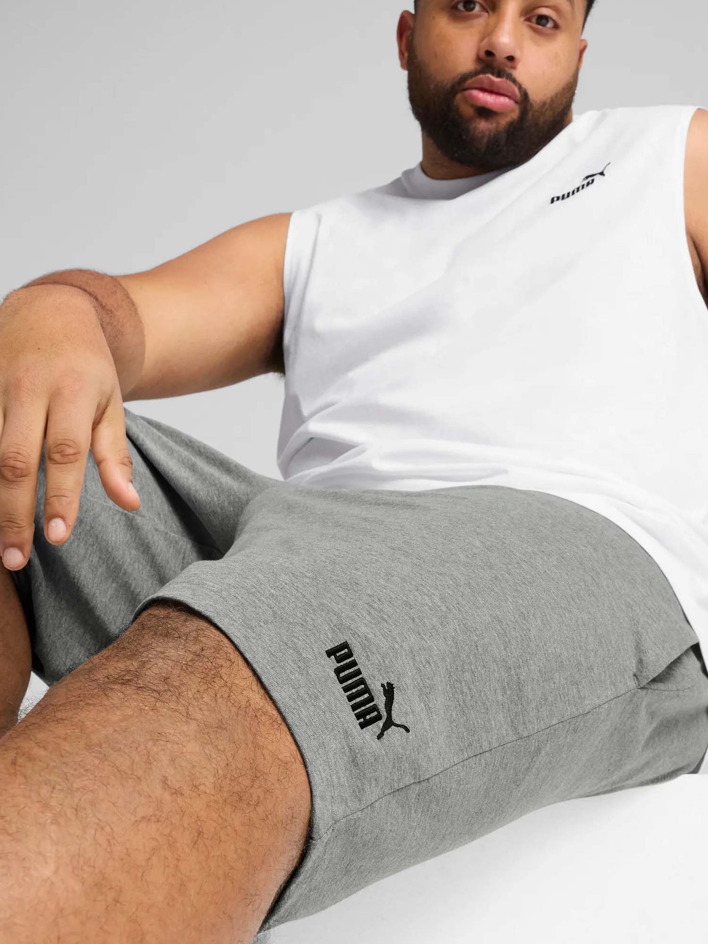 Shorts Essentials No. 1 Logo da Uomo grigi per attività sportiva