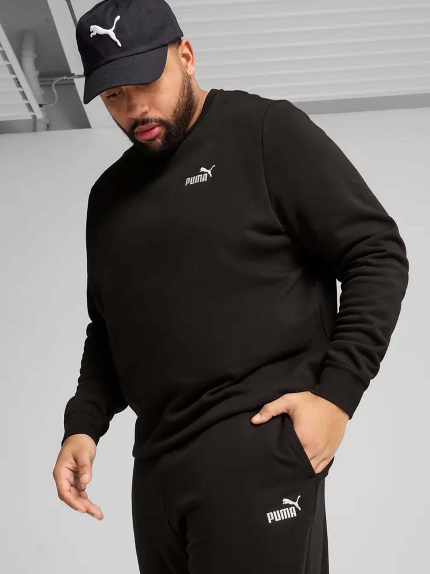 Puma Essentials No. 1 Logo, pantalone da uomo nero