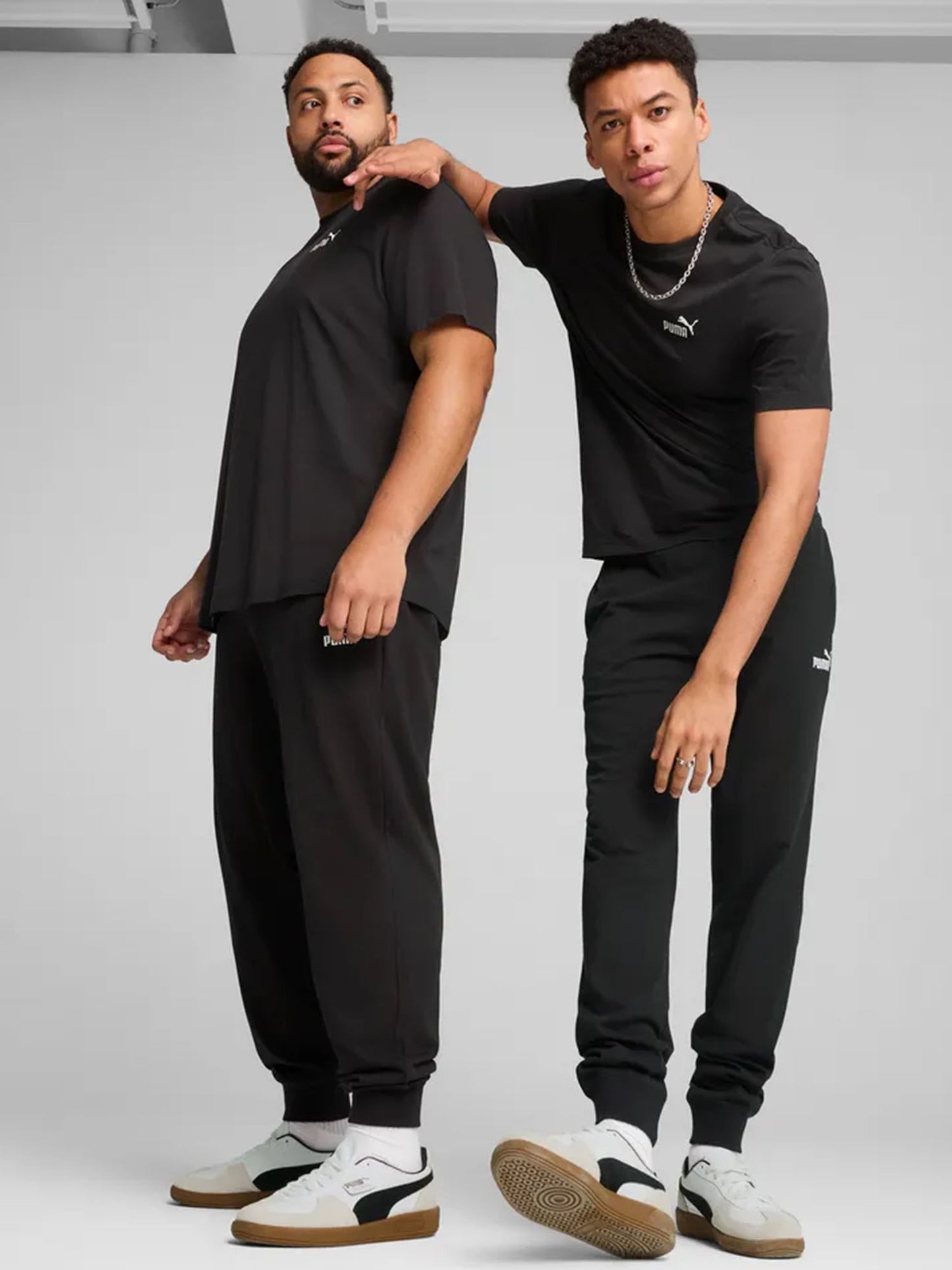 Pantaloni Essentials No. 1 Logo Jersey da uomo in cotone nero