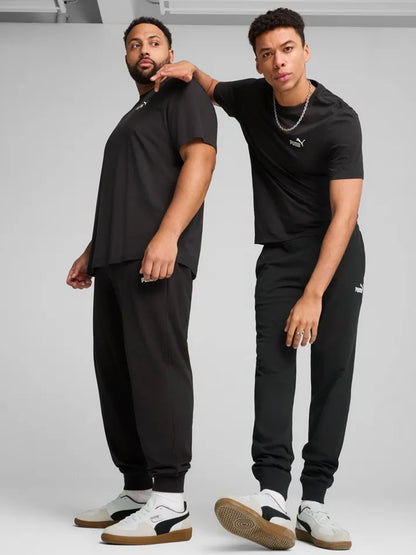 Pantaloni Essentials No. 1 Logo Jersey da uomo in cotone nero