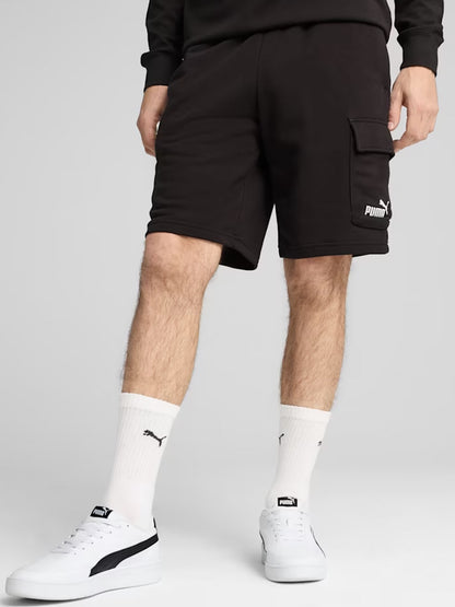 Shorts cargo Essentials No. 1 Logo di Puma da uomo nero