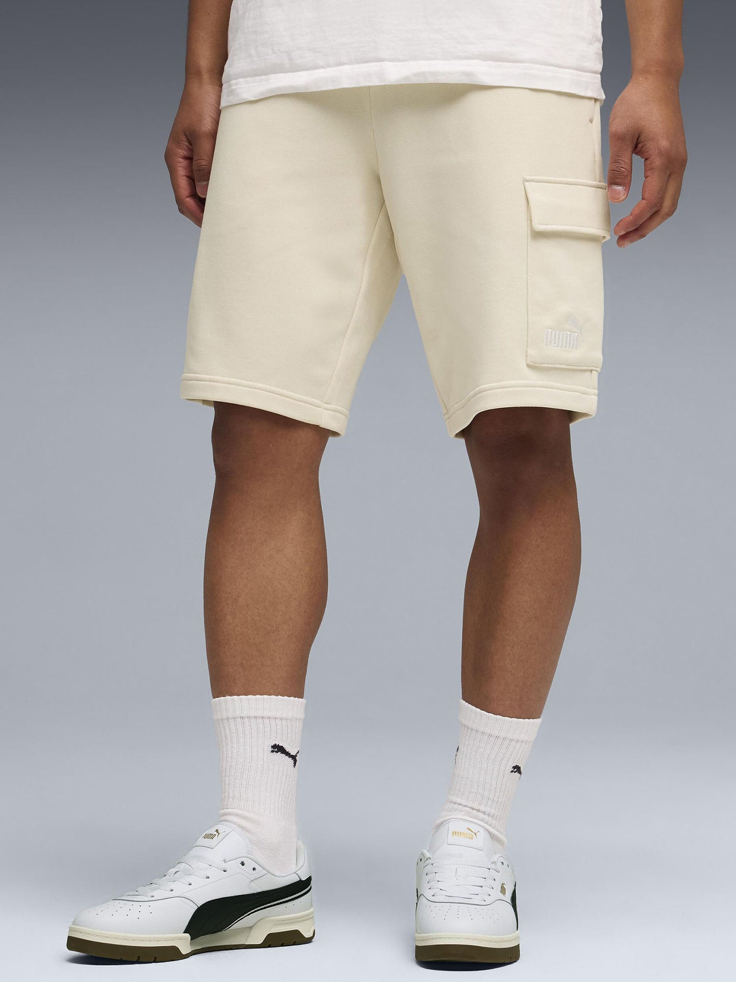 Shorts cargo Puma Essentials No. 1 Logo uomo grigi