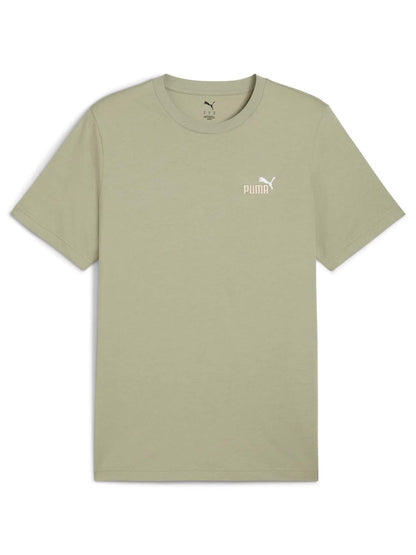 T-SHIRT ESSENTIALS CON LOGO BICOLORE PUMA DA UOMO SALVIA