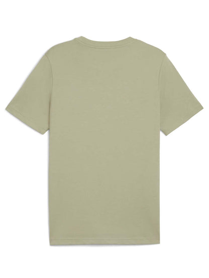 T-SHIRT ESSENTIALS CON LOGO BICOLORE PUMA DA UOMO SALVIA