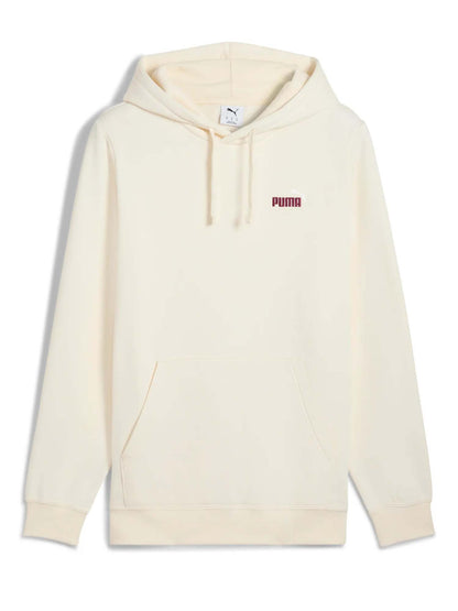 FELPA CON CAPPUCCIO ESSENTIALS PUMA DA UOMO PANNA