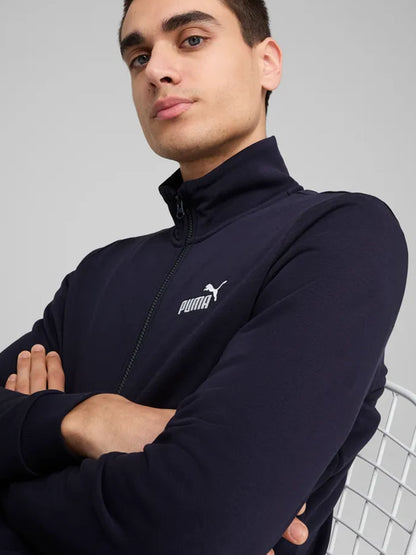 Tuta Essentials Puma uomo blu in cotone per uso sportivo