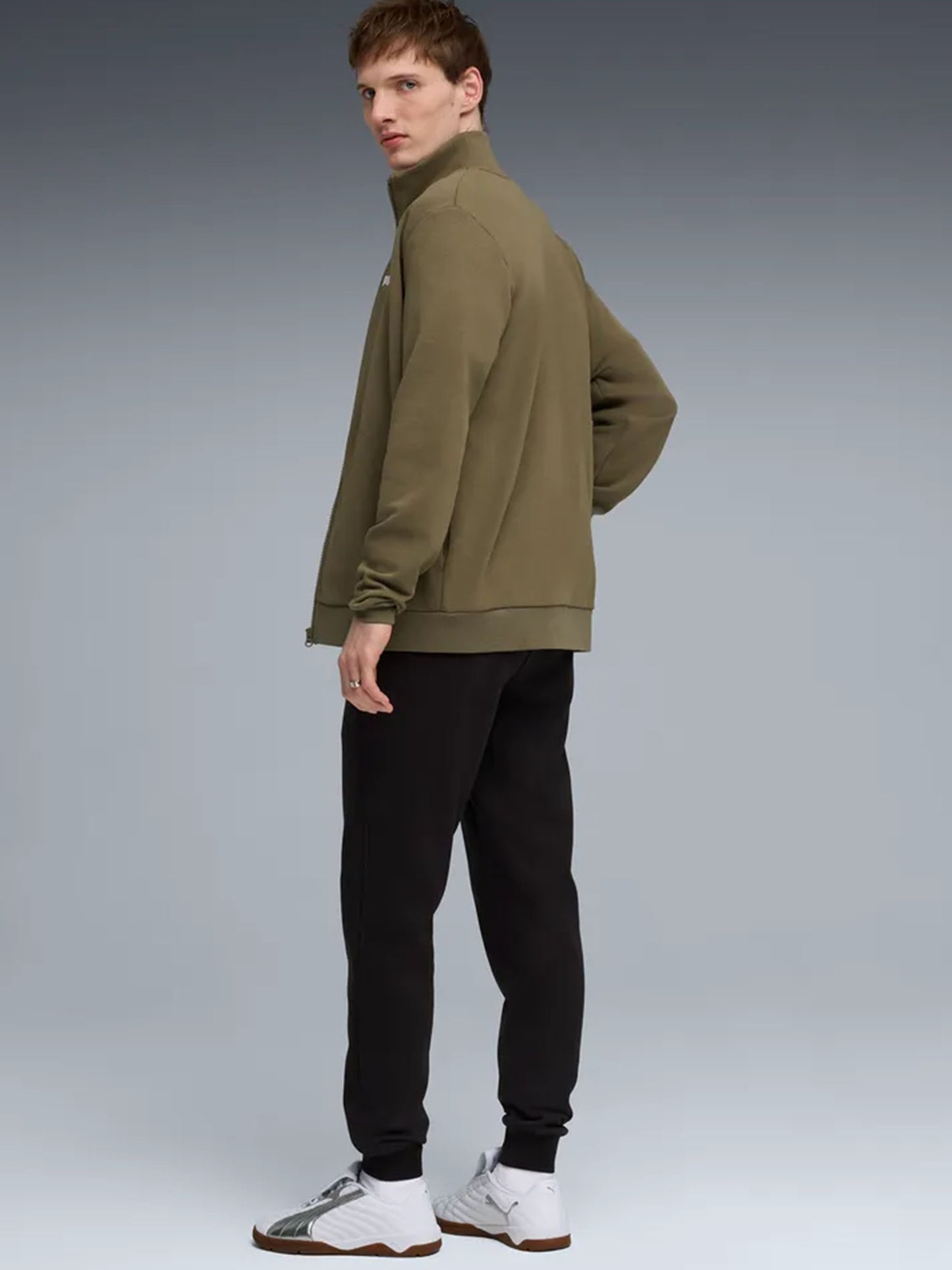 Tuta Essentials Puma uomo in grigio sportivo