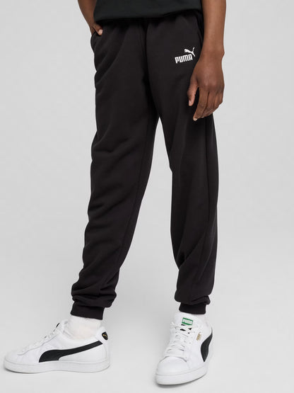 Pantaloni Puma Ess No.1 Logo in cotone nero per bambino