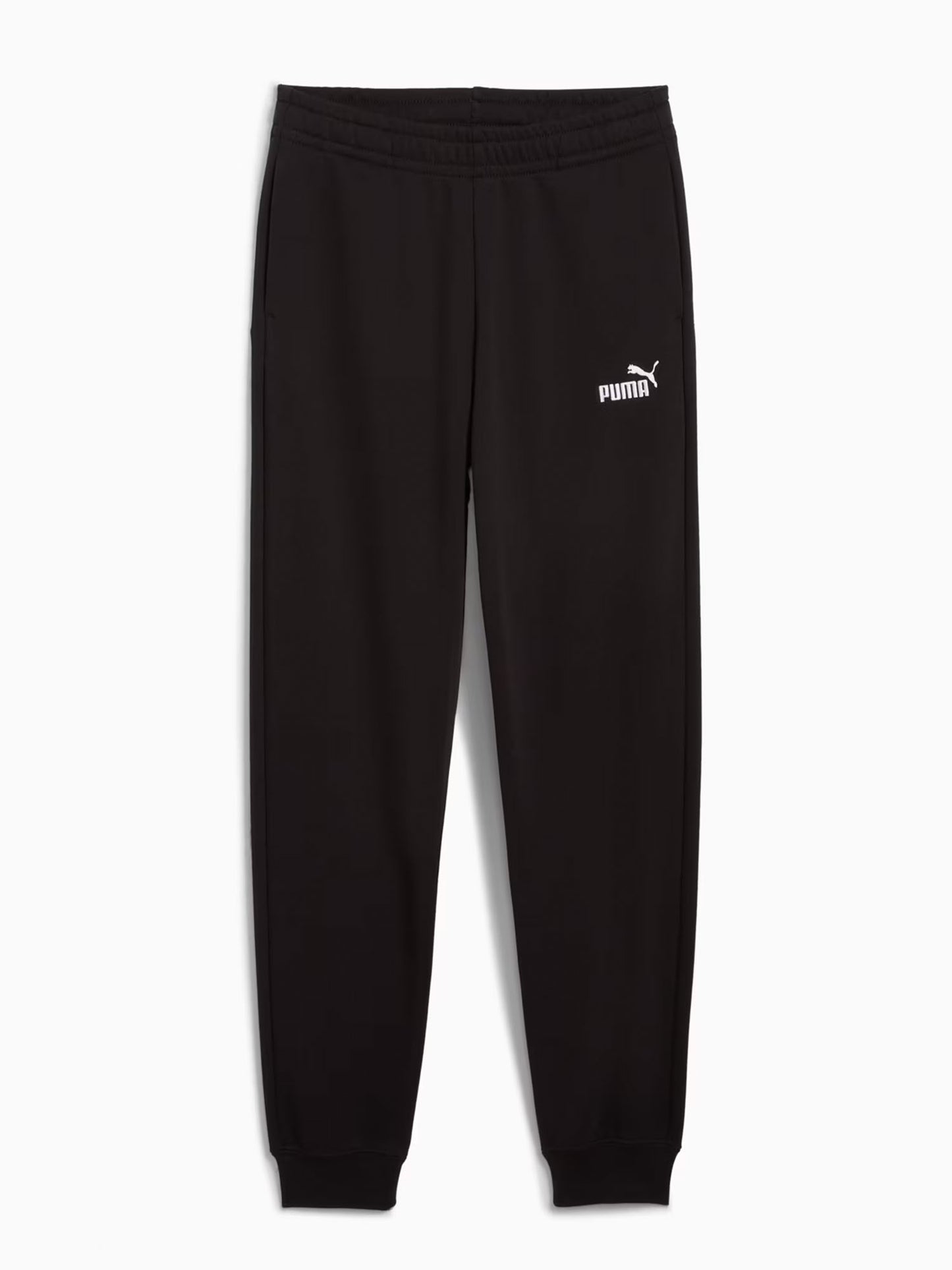 Pantaloni Puma Ess No.1 Logo in cotone nero per bambino