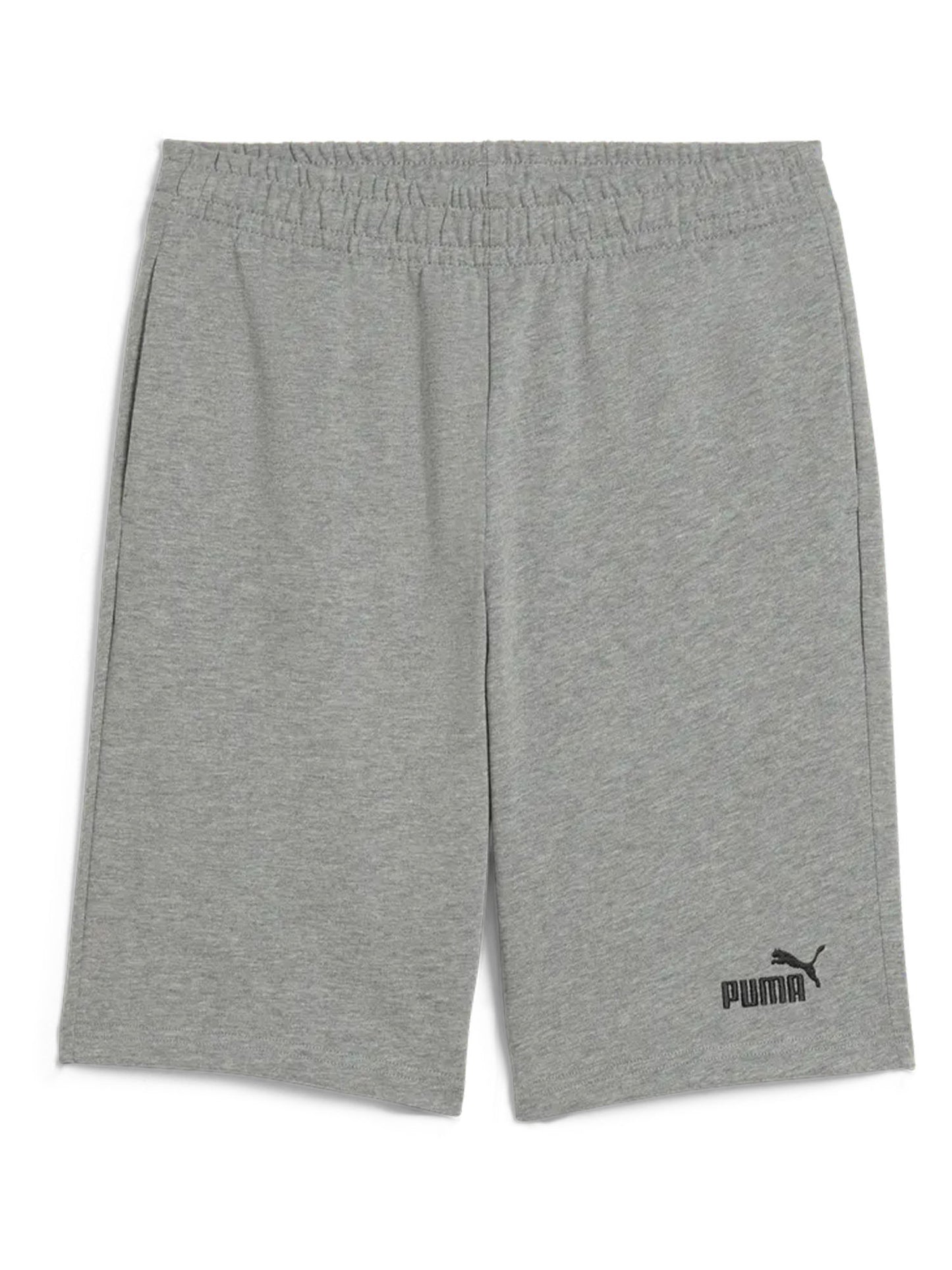 Shorts Essentials Logo Puma bimbo/a in cotone grigio