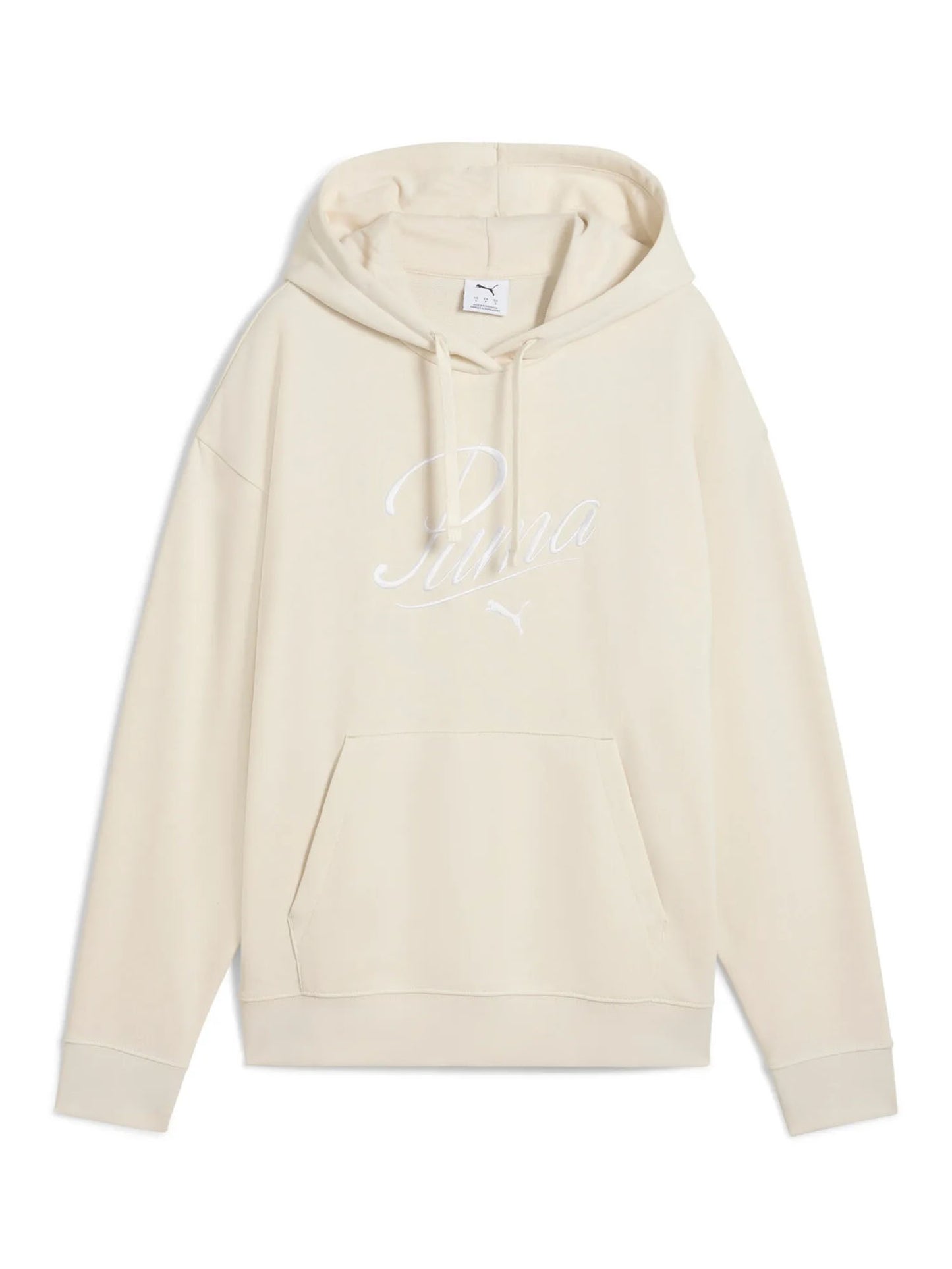FELPA CON CAPPUCCIO PUMA DONNA PANNA