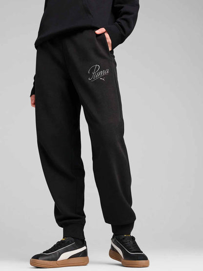 PANTALONE CON LOGO RICAMATO PUMA DONNA NERO