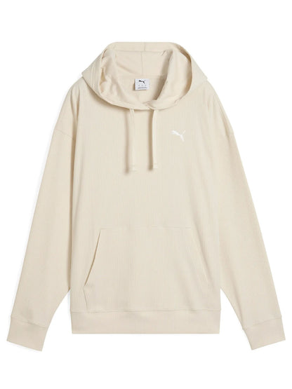 FELPA CON CAPPUCCIO A COSTINA PUMA DONNA PANNA