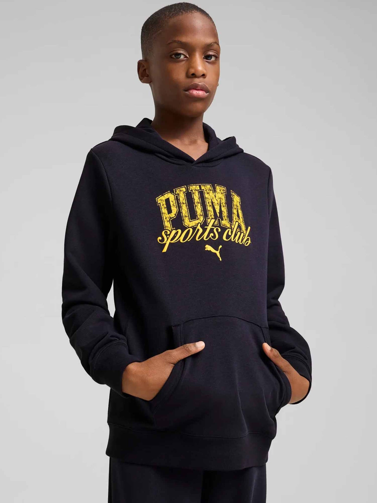 PUMA B. FELPA CAPPUC - BLU