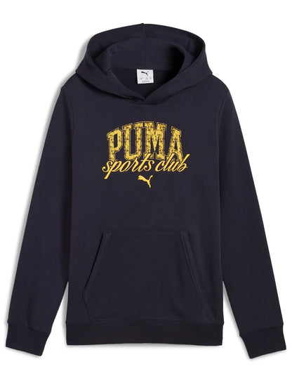 PUMA B. FELPA CAPPUC - BLU
