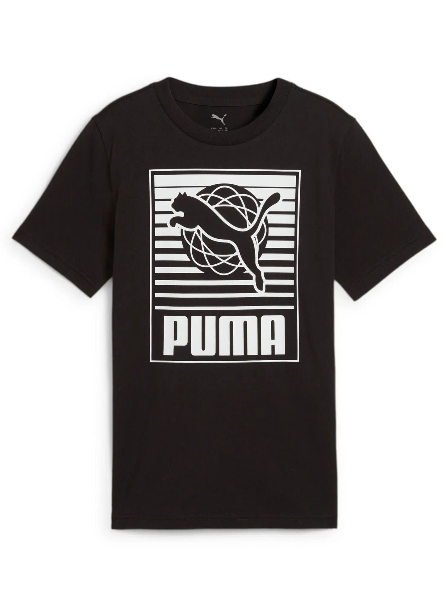 T-SHIRT GRAPHICS LOGO PUMA BAMBINO NERO