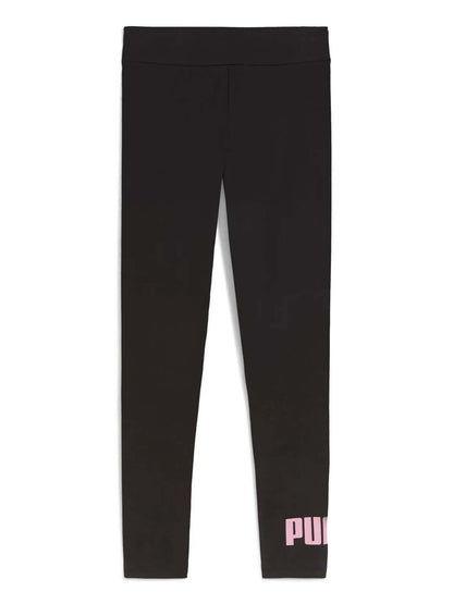 LEGGINGS LOGO ESSENTIAL PUMA DA RAGAZZA NERO