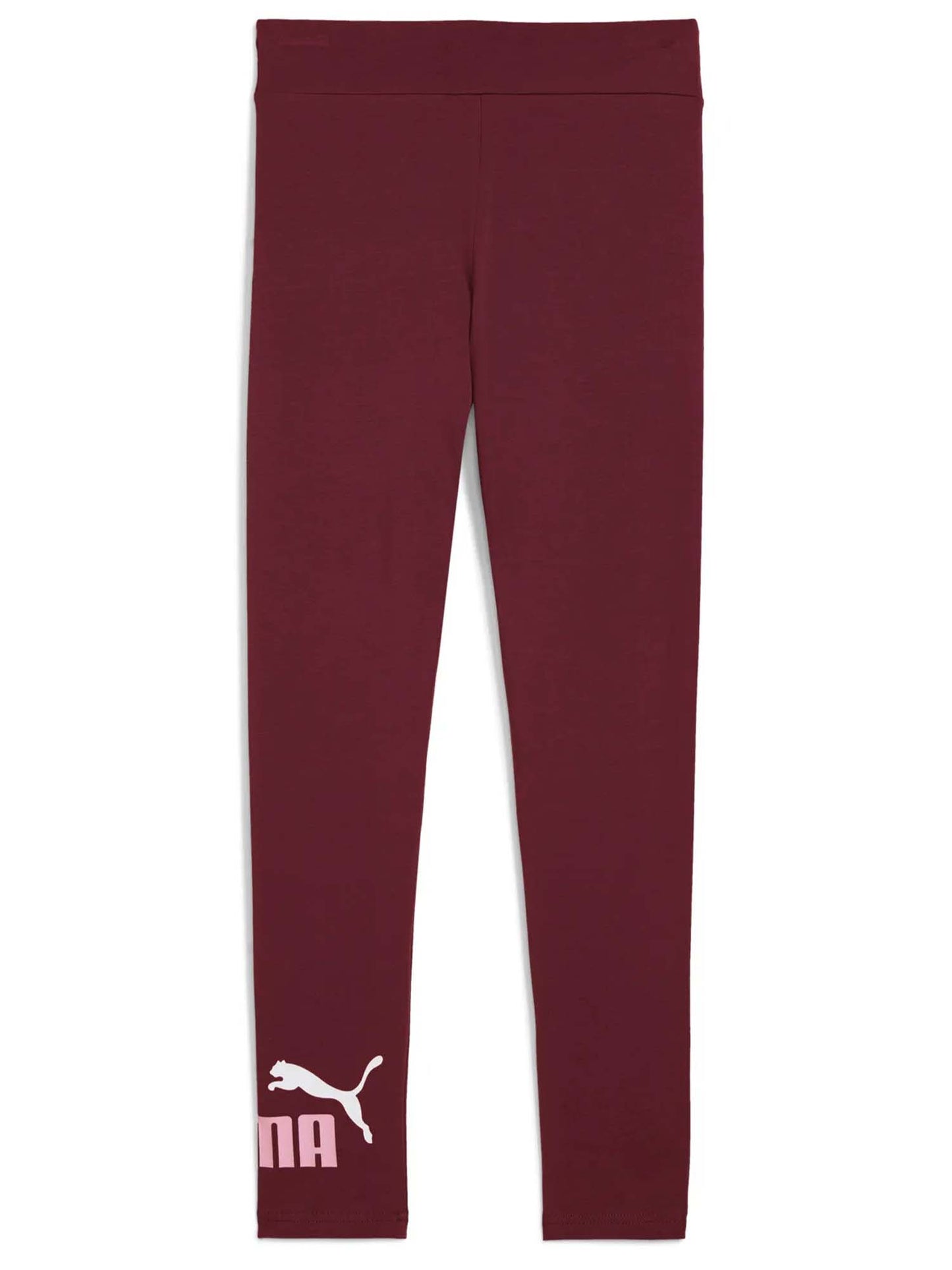 LEGGINGS LOGO ESSENTIAL PUMA DA RAGAZZA BORDEAUX