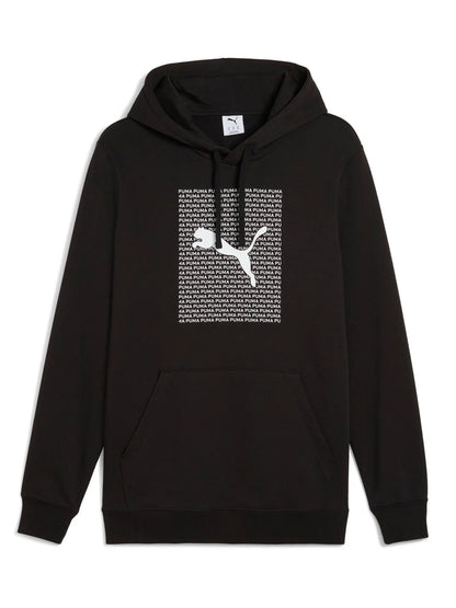 FELPA CON CAPPUCCIO PUMA UOMO NERO