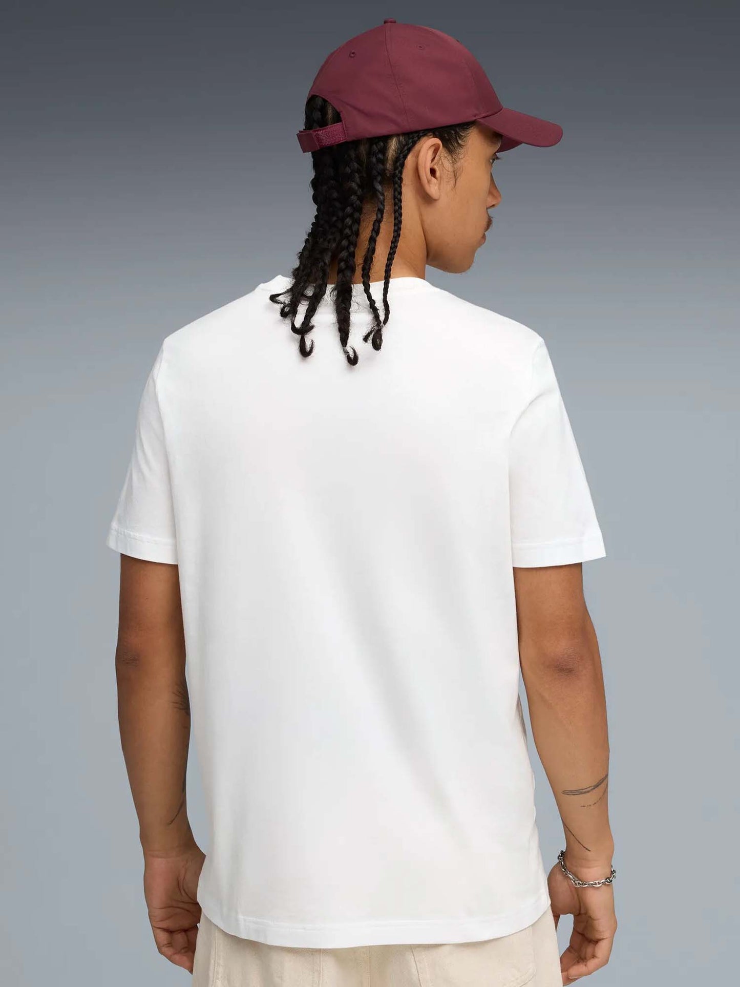 T-SHIRT CON STAMPA ESSENTIALS PUMA DA UOMO BIANCO
