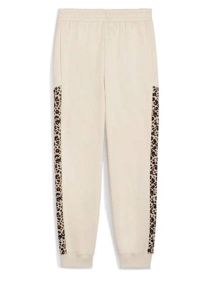 PANTALONE TUTA ESSENTIALS VITA ALTA PUMA DA DONNA PANNA