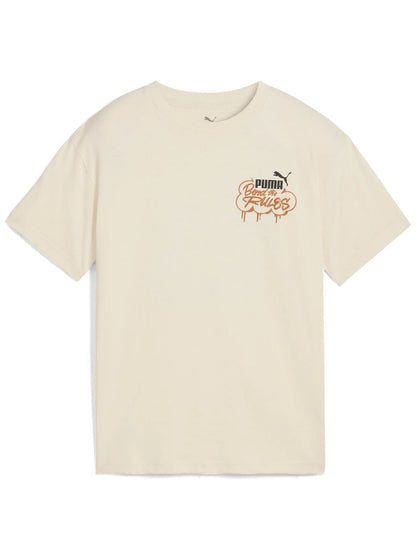 T-SHIRT MID90s PUMA DA BAMBINO PANNA