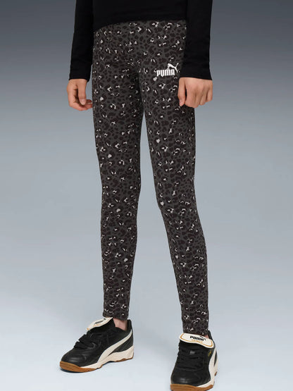 LEGGINGS CON GRAFICA ALL OVER ESSENTIALS PUMA DA RAGAZZA MACULATO