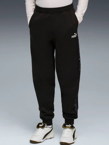 PANTALONE SPORTIVO VITA ALTA PUMA DA BAMBINA NERO