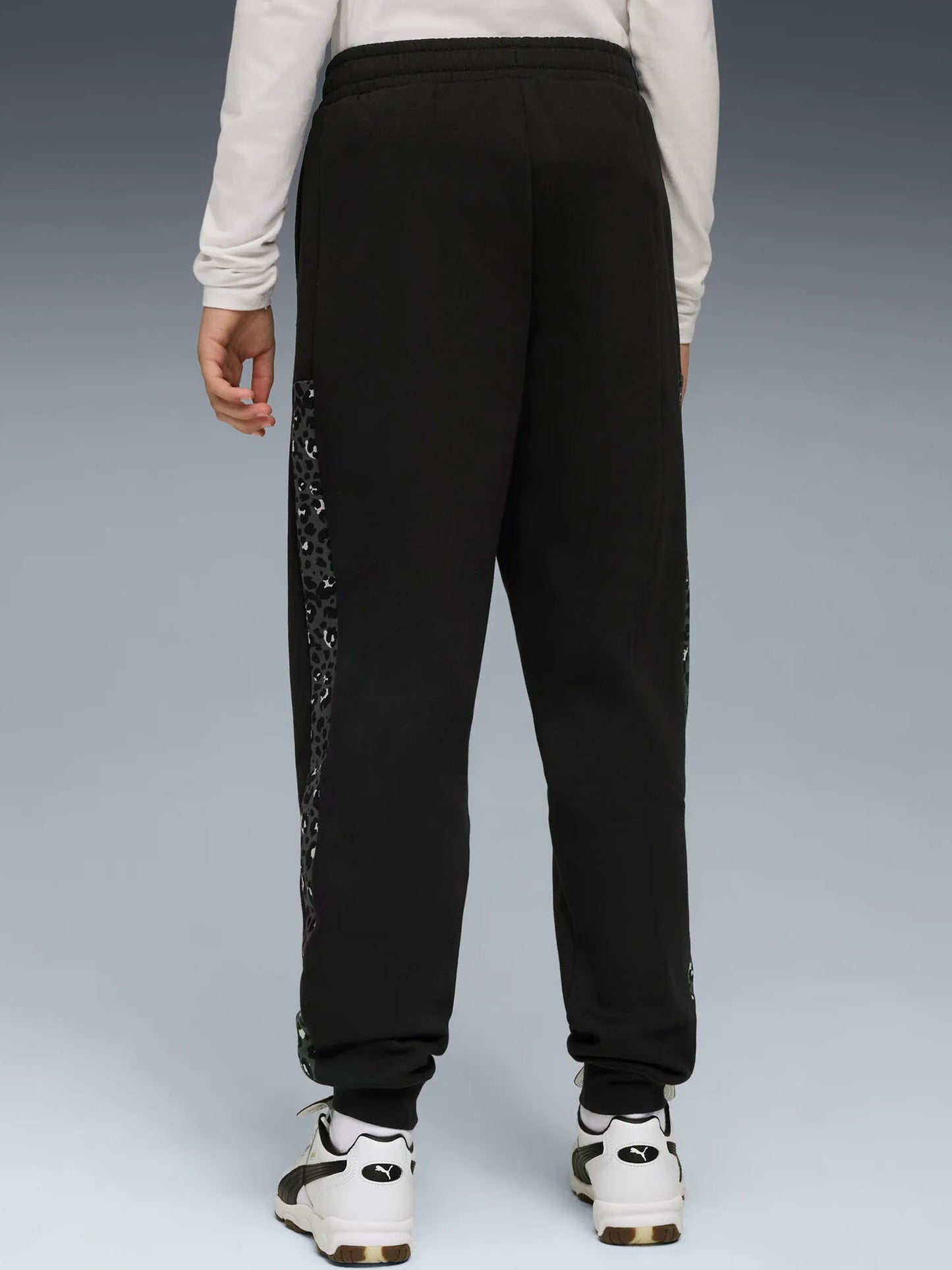 PANTALONE SPORTIVO VITA ALTA PUMA DA BAMBINA NERO