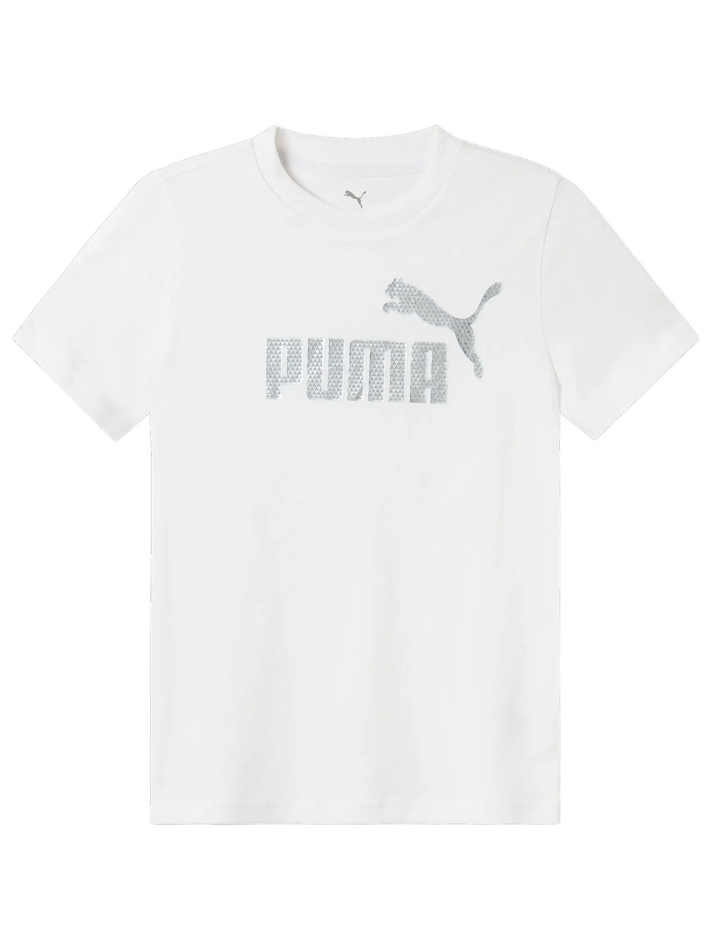 T-SHIRT STAMPA METALLIZZATA PUMA DONNA BIANCO