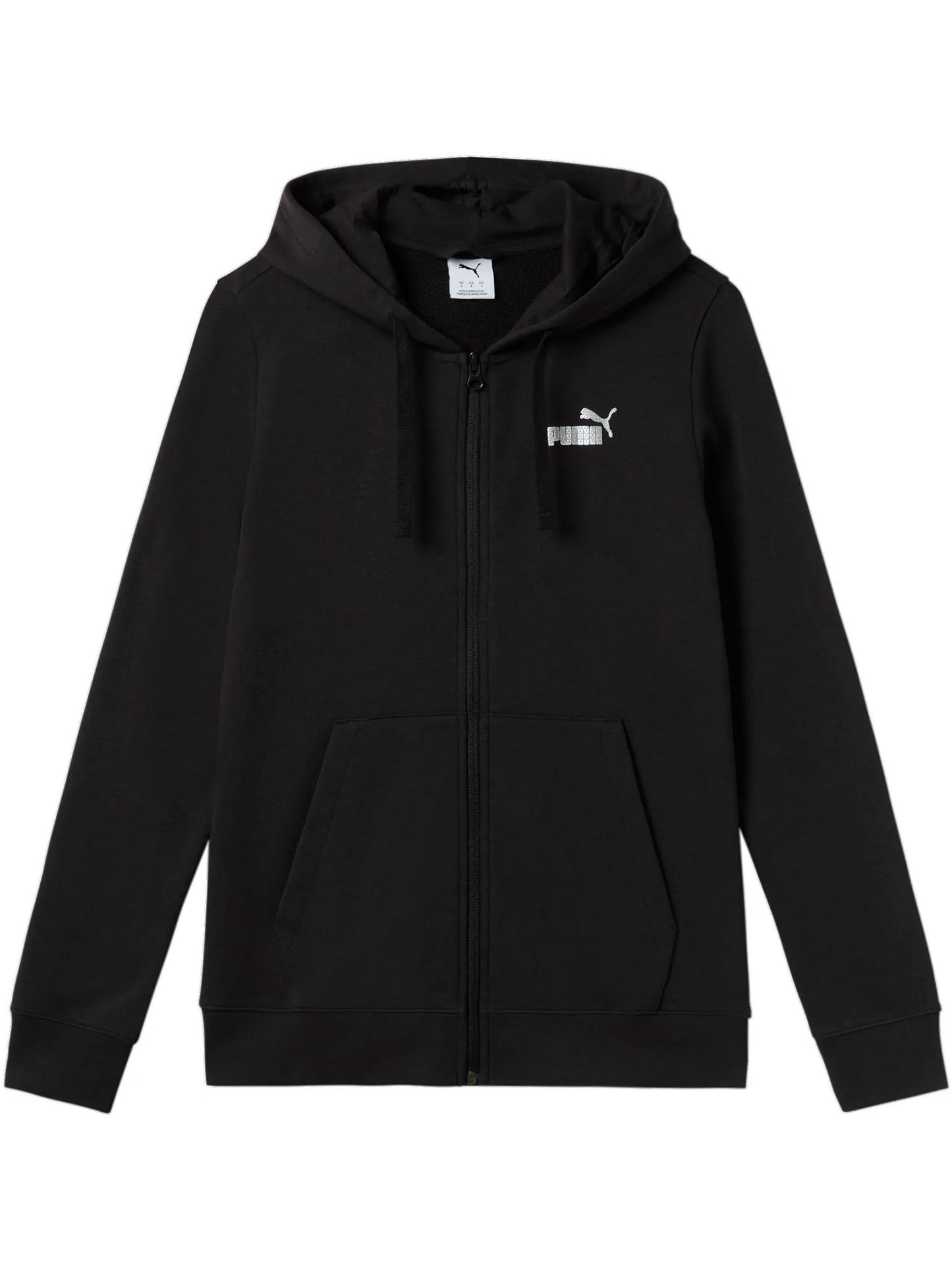 PUMA FELPA CAP+ZIP - NERO