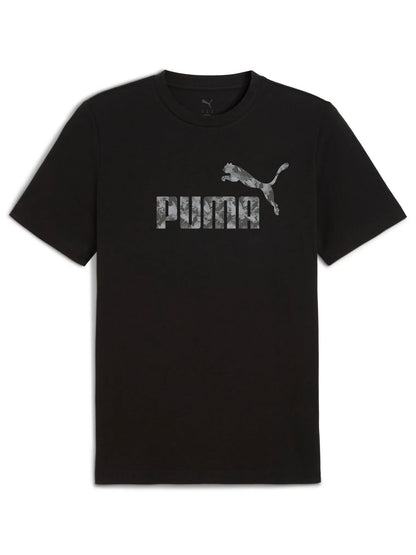 T-SHIRT GIROCOLLO CON STAMPA CAMOUFLAGE PUMA DA UOMO NERO