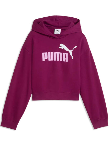 Puma G.Felpa RLX FL, felpa unisex bambino viola