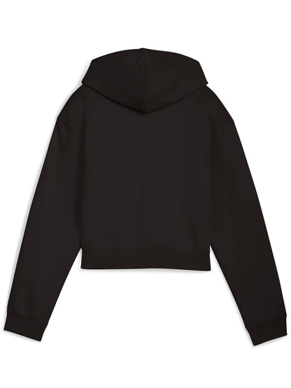 FELPA CON CAPPUCCIO PUMA DA BAMBINA NERO